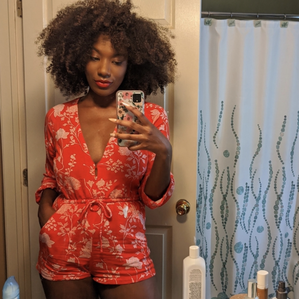 Red Floral H&M Romper